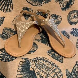Silver Rhinestone Women's Sandals